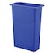 Global Industrial Slim Trash Container, 23 Gallon, Blue 261902BL - alternate 1